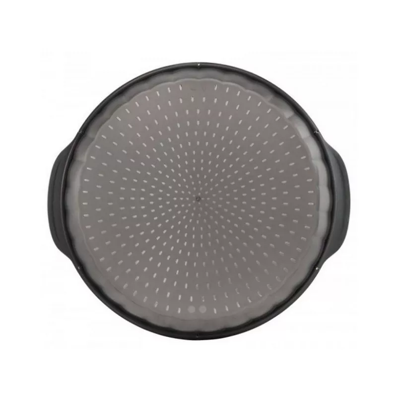MOLDE TEFAL SILICONA TARTA 27 CM J41708 antideslizante y flexible en color negro con diseño moderno y acabado mate.