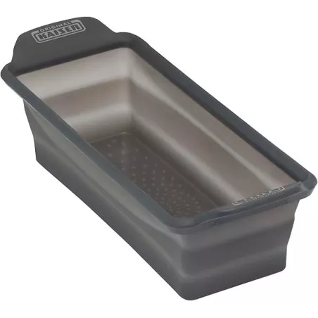 Molde cake Kaiser silicona 2300681283 24 cm en color gris con diseño antiadherente y fondo perforado para mejor cocción.