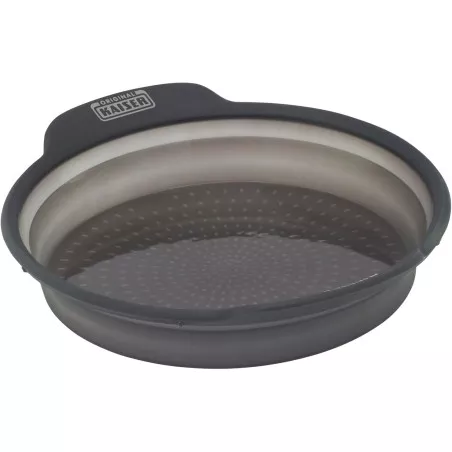 Molde redondo silicona Kaiser 2300681252 24 cm de color gris, flexible y antiadherente para hornear.