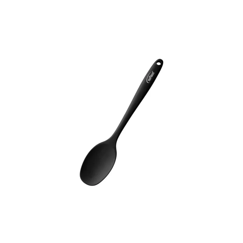 Set 4 utensilios Inoxibar 35391 silicona negra, diseño ergonómico, resistente al calor y antideslizante.