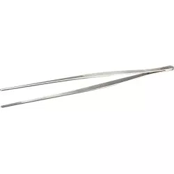 Pinza grill Lacor 62933 inox de acero inoxidable con diseño elegante y acabado pulido, ideal para barbecue.