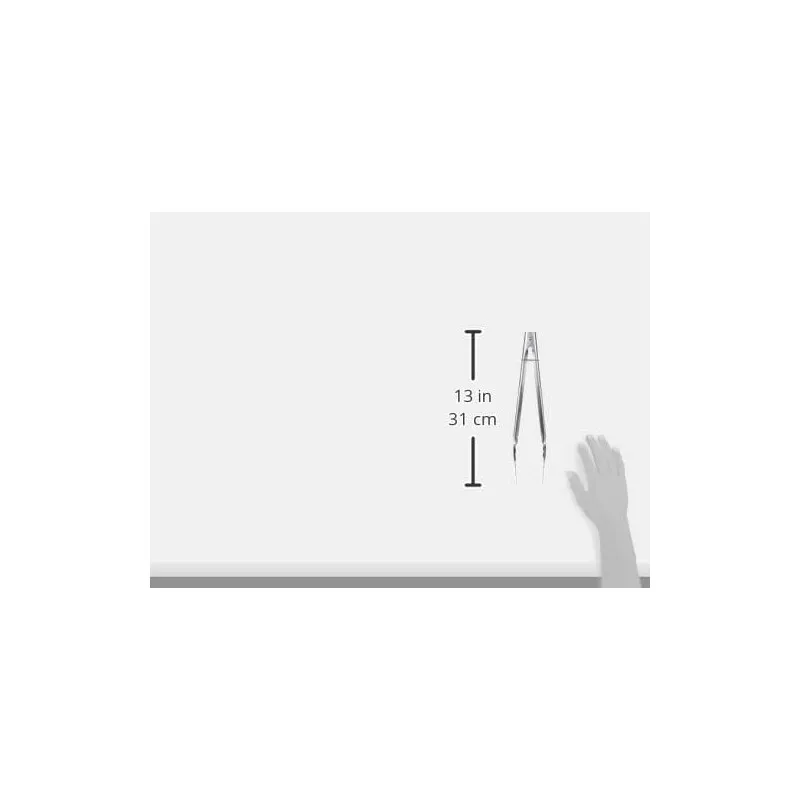 PINZA JUMBO LACOR 62930 de acero inoxidable, diseño ergonómico y medida de 31 cm ideal para manipulaciones precisas.