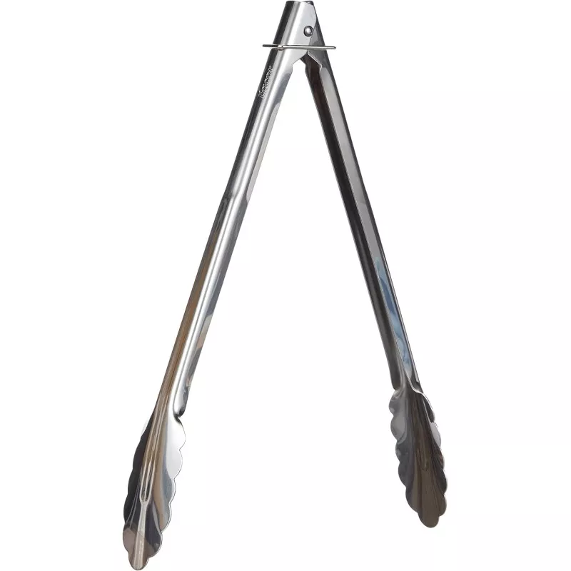Pinza jumbo Lacor 62930 de acero inoxidable con diseño plano y acabados pulidos para uso en cocina