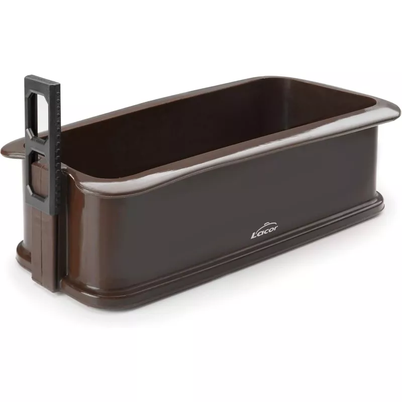 Molde cake desmontable Lacor 66776 de acero inoxidable color marrón, dimensiones 26 x 10 x 7 cm.