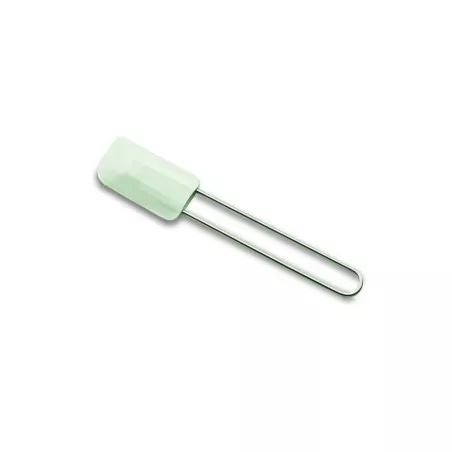 Espátula Lacor 67433 silicona 32 cm verde con mango de acero inoxidable y diseño ergonómico.