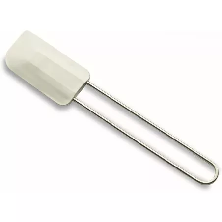 Espátula Lacor 67427 silicona 26 cm blanca con mango de acero inoxidable y diseño ergonómico