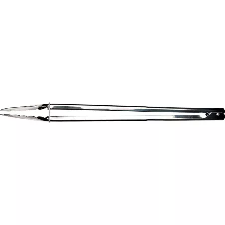 Pinza jumbo Lacor 62940 de acero inoxidable brillante, diseñada para un agarre seguro y fácil manipulación.