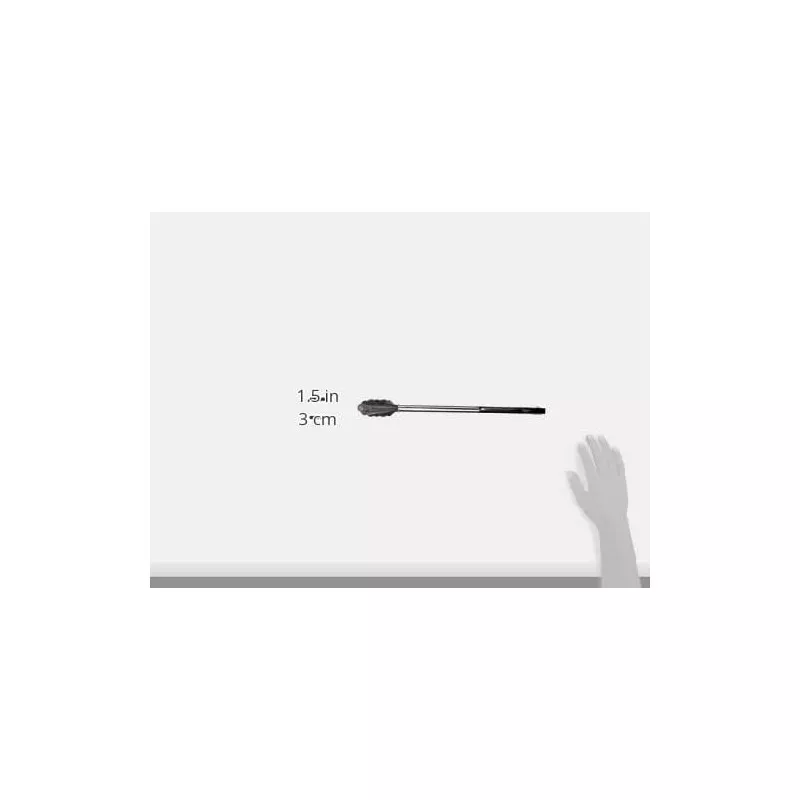 Pinza jumbo Lacor 62940 de acero inoxidable, color negro, diseño ergonómico, 39 cm de longitud.
