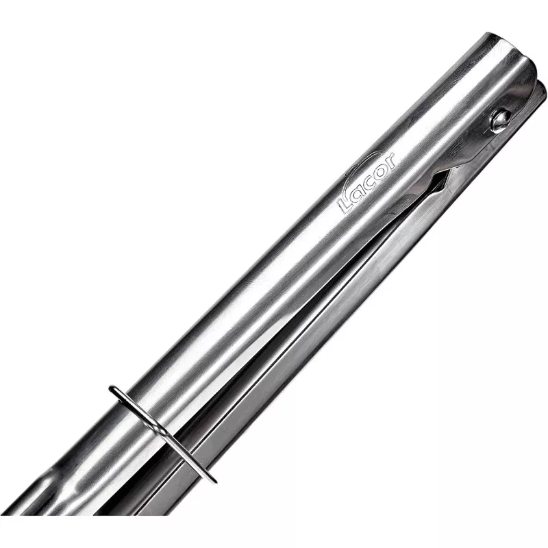Pinza jumbo Lacor 62940 de acero inoxidable con acabado pulido y diseño ergonómico para fácil uso.