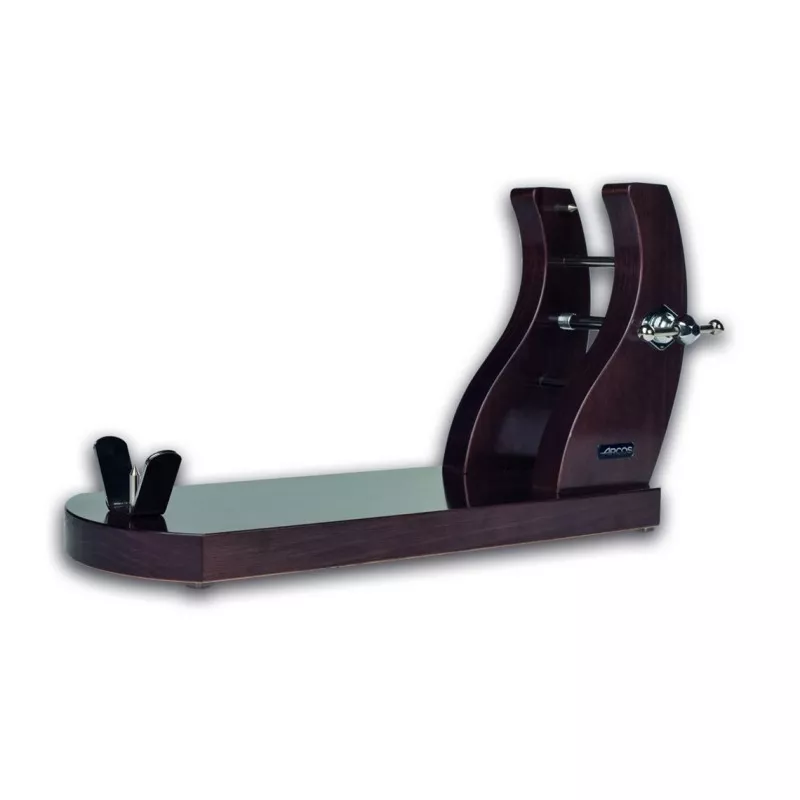 Jamonero Arcos 683200 de madera oscura con diseño elegante y soporte ajustable para jamones.