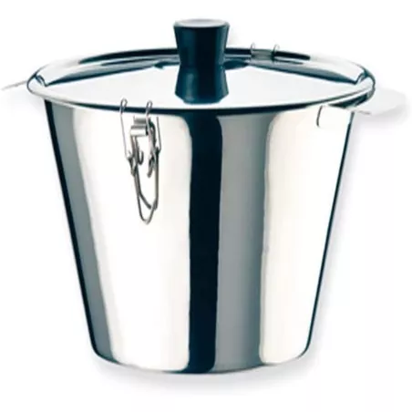 Flanero Ilsa 1018 inox 18 cm con acabado brillante, tapa ajustable y diseño elegante para preparar flanes.