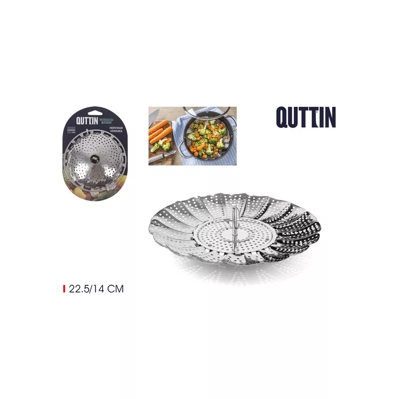 Cesta vapor Quttin inox 24 cm para verduras