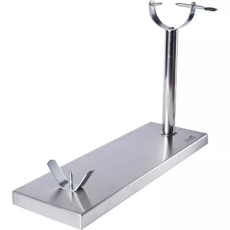 JAMONERO METALICO TM HOME HOCU103 de acero inoxidable, diseño moderno y superficie pulida para una estabilidad óptima.
