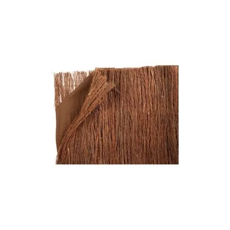 Brezo Nortene Triobruc 1,5 x 3 m en color marrón, material de brezo natural con acabado vertical y diseño decorativo.