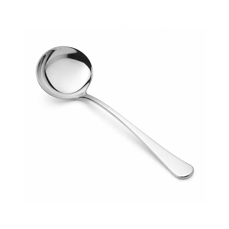 Cazo sopa Magefesa 86 de acero inoxidable brillante con diseño ergonómico y resistente.