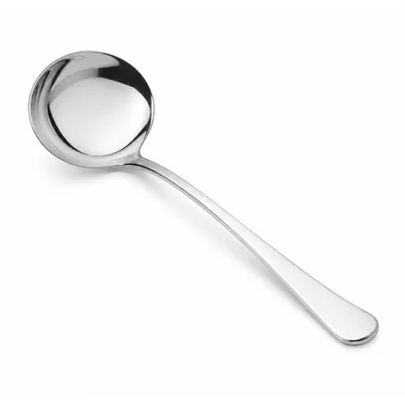 Cazo sopa Magefesa 86 de acero inoxidable brillante con diseño ergonómico y resistente.