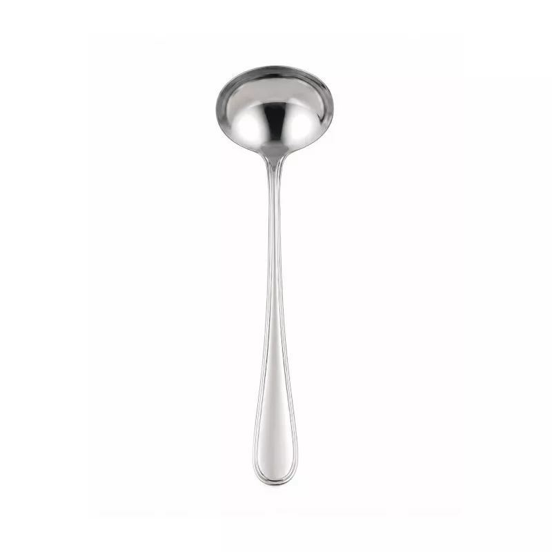CAZO SOPA SIRIO PINTI de acero inoxidable, acabado pulido y diseño elegante, ideal para servir sopas y guisos.