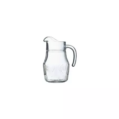 JARRA ARC 1.60 RFº 53061 de vidrio transparente con diseño clásico y asa ergonómica ideal para servir bebidas.