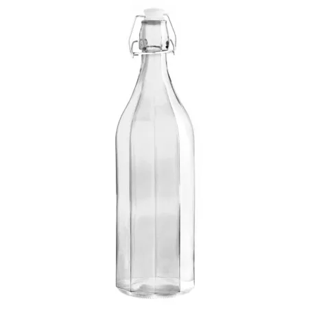 BOTELLA CRISTAL 1L TRANSP. GRANITY QUID 7516000 con acabado transparente y diseño clásico de vidrio.