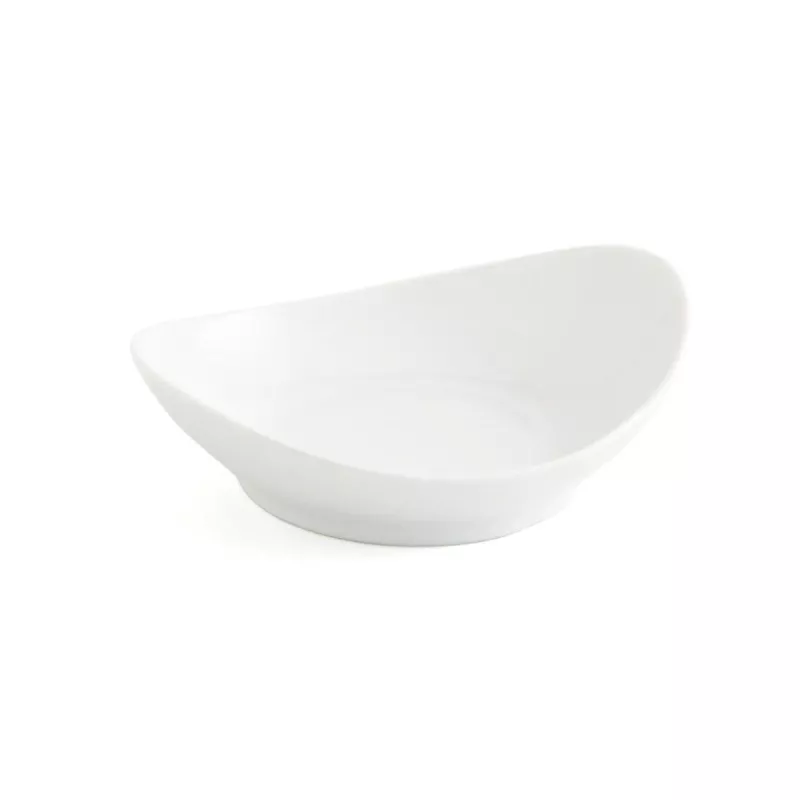 RABANERA 14*11 CM. ENSALADILLA GASTRO FUN 7406026 blanca de cerámica con diseño moderno y acabado brillante.