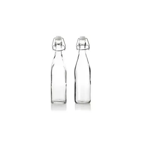 BOTELLA CRISTAL 0,5L IBILI 740205 diseño elegante y transparente con tapa de cierre hermético y formato alargado