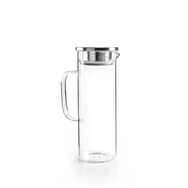JARRA BOROSILICATO 1,5 L. 626015 IBILI de vidrio transparente con tapa de acero inoxidable y diseño moderno