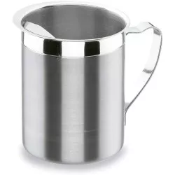 JARRA 2.5 C/R RFº 62725 LACOR de acero inoxidable pulido con borde reforzado y asa ergonómica
