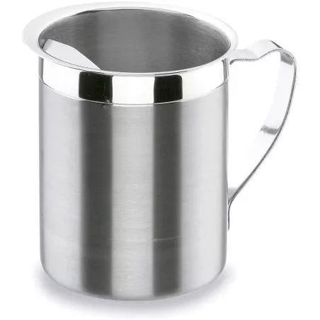 JARRA 2.5 C/R RFº 62725 LACOR de acero inoxidable pulido con borde reforzado y asa ergonómica