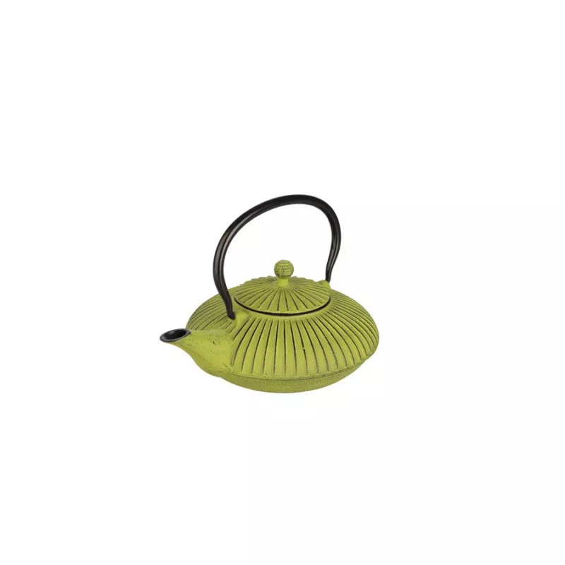 TETERA HIERRO IBILI 0.80 VERDE 620107 diseño japonés con acabado texturizado y asa de hierro fundido