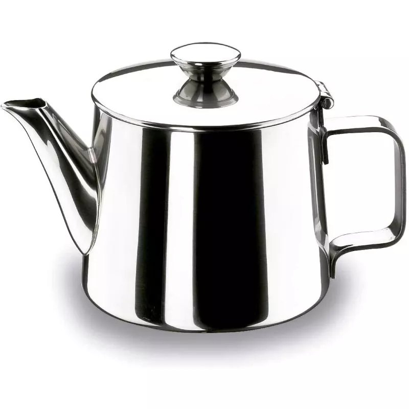 Tetera 0.35 L Lacor 62035 de acero inoxidable con acabado brillante y diseño moderno para preparar infusiones.