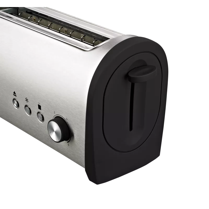 Tostador Nevir NVR-9830 TI inox 1000 W con acabado de acero inoxidable y diseño moderno de dos ranuras