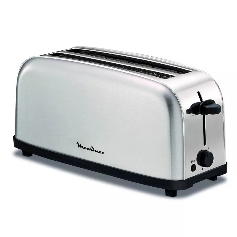 TOSTADOR MOULINEX CLASSIC 2 LS330D11 INOX 1400W en acero inoxidable con dos ranuras y control de tostado ajustable
