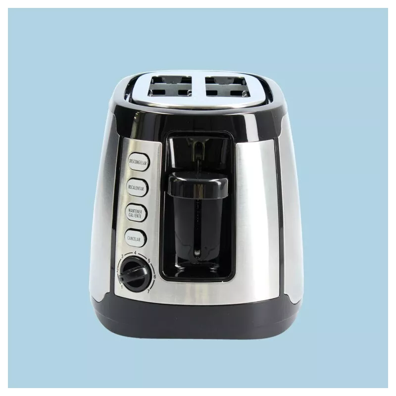 TOSTADOR TM TMPTS007 DOBLE RANURA INOX con acabado en acero inoxidable, diseño compacto y funciones de control personalizadas
