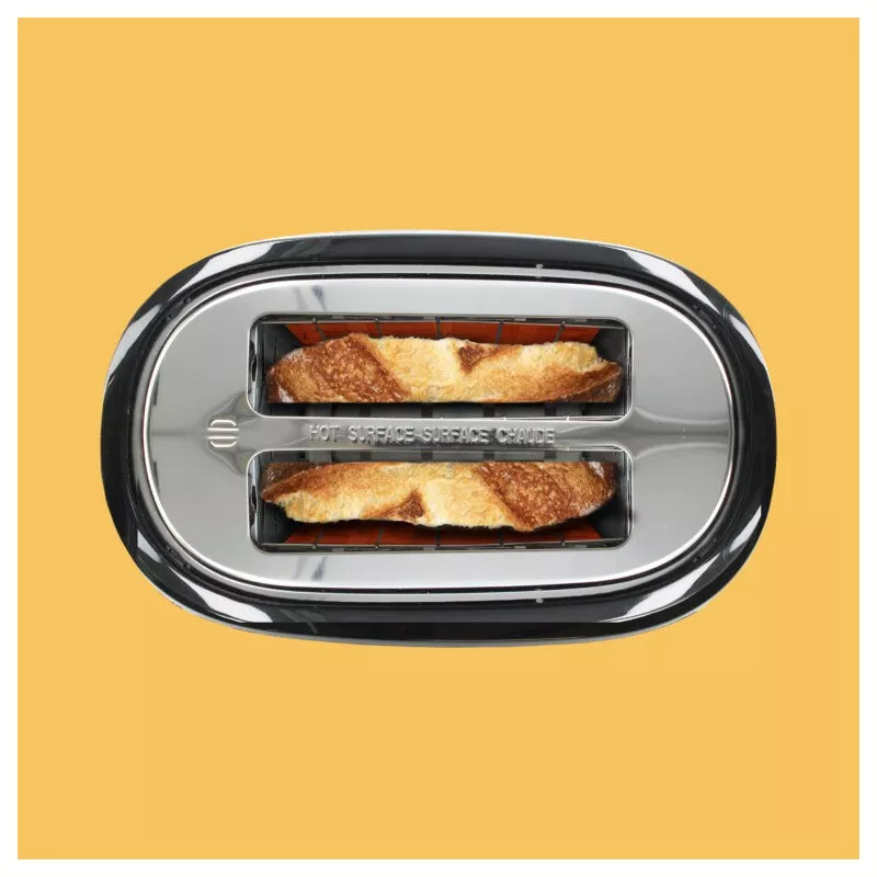 TOSTADOR TM TMPTS007 DOBLE RANURA INOX de acero inoxidable con diseño moderno y acabado pulido brillante.