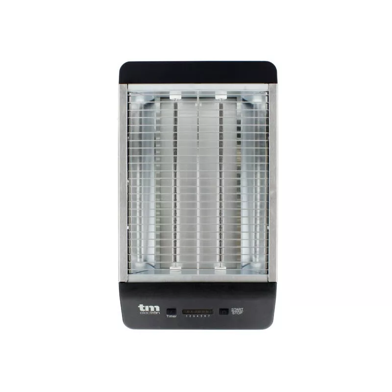 TOSTADOR TM TMPTS006 NEGRO HORIZONTAL de acero inoxidable con diseño moderno, acabado negro y capacidad para varias rebanadas.