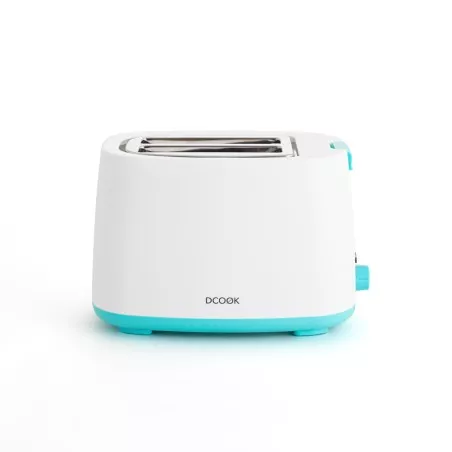 TOSTADOR DOBLE RANURA DCOOK BCO 5426810 blanco y azul con diseño moderno y funcional, ideal para tu cocina.
