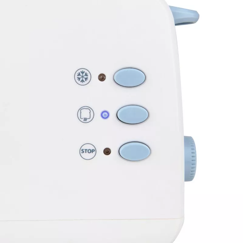 TOSTADOR ORBEGOZO TO 4012 BCO blanco con controles de fácil acceso y diseño compacto ideal para cualquier cocina