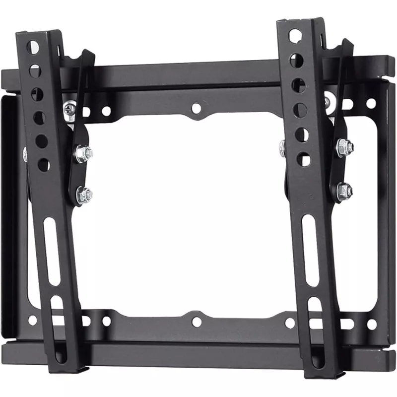 Soporte TM LCD DS TMSLC 128XS 17\"-42\" de acero negro con diseño robusto y ajustable para montaje en pared.