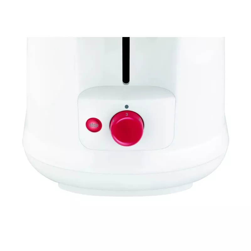 TOSTADOR MOULINEX ACCES. LT160111 PRINCIPIO blanco con diseño moderno y botón de regulación roja para tostado perfecto