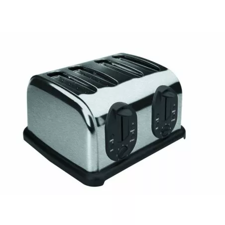 Tostador Lacor 69064 inox 4 ranuras 1750 W en acero inoxidable pulido con dos reguladores de tostado.