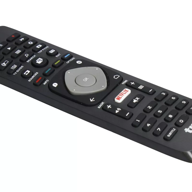 MANDO A DISTANCIA TM TMURC340 PHILIPS negro con diseño ergonómico y botones multimedia para fácil navegación