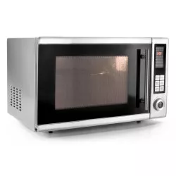 MICROONDAS LACOR 69330 30 L. C/GRILL 900W de acero inoxidable con diseño moderno y potente función de grill.