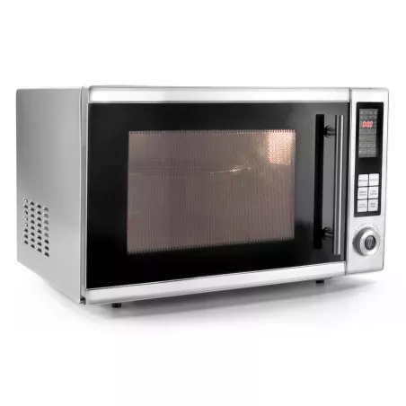 MICROONDAS LACOR 69330 30 L. C/GRILL 900W de acero inoxidable con diseño moderno y potente función de grill.