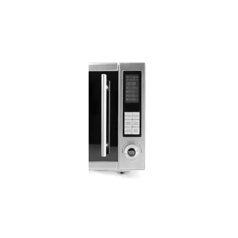 MICROONDAS LACOR 69330 30 L. C/GRILL 900W de acero inoxidable con panel digital y puerta de cristal.