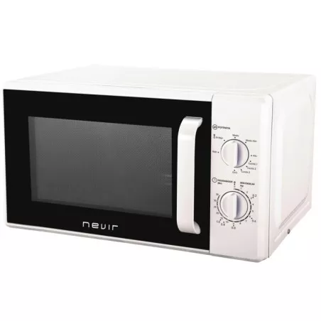 Microondas Nevir NVR-6225MG 20 L grill blanco con diseño compacto y acabado en blanco brillante