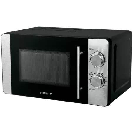 MICROONDAS NEVIR NVR-6235 MGS INOX C/GRILL color negro con acabado inox y grill integrado para cocinar y calentar.