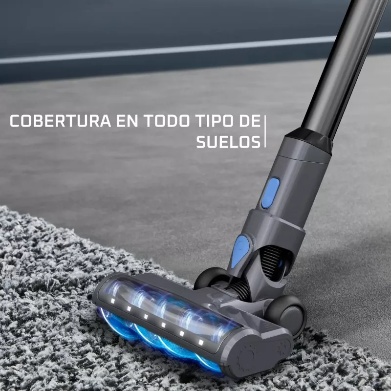 Aspirador escoba sin cable Rowenta RH6929WO X-Pert 3.60 con cabezal motorizado y luces LED para todos los tipos de suelos.