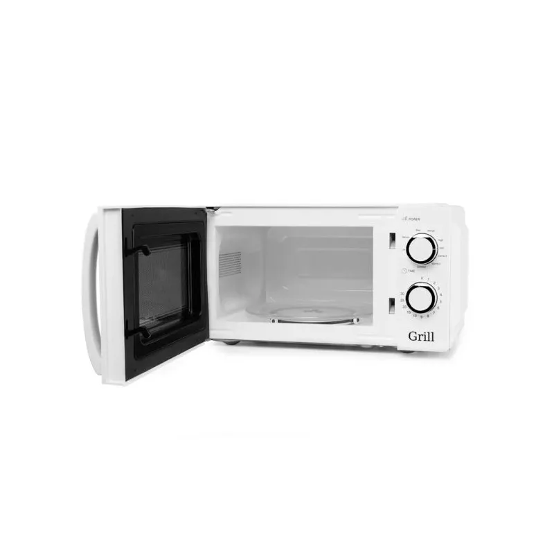 MICROONDAS ORBEG. MIG 2130 20l. C/G 900W color blanco con diseño compacto y funcional, ideal para cocinas pequeñas