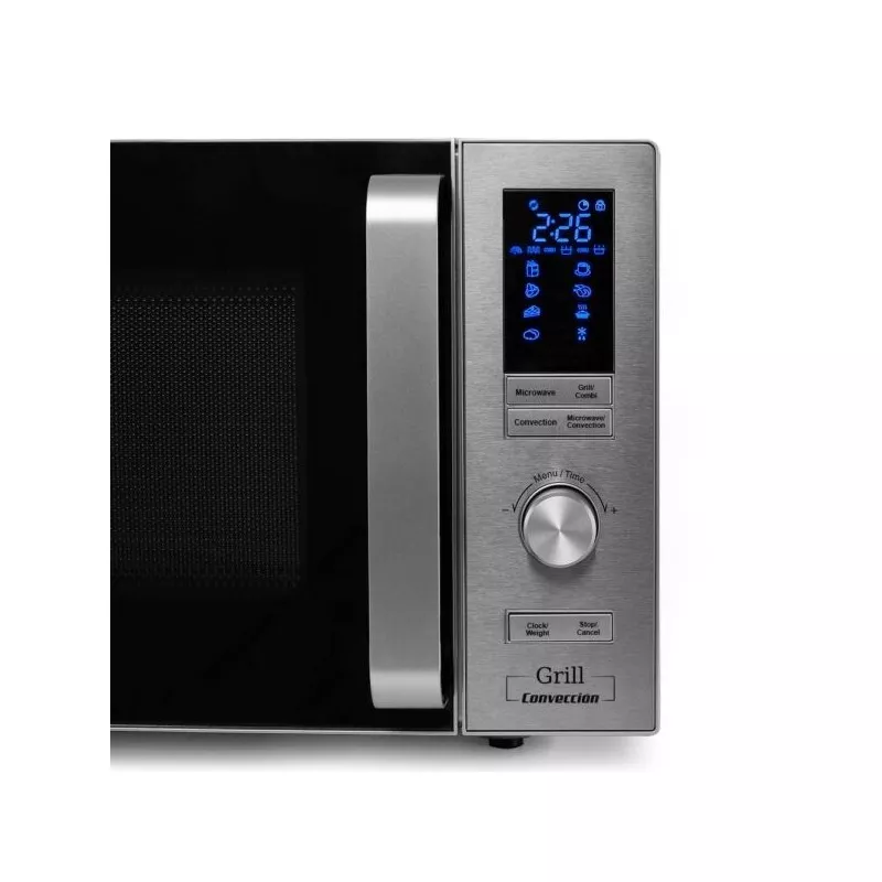 MICROONDAS ORBEG MIG 2528 CO 25 L INOX CONVENCION de acero inoxidable con panel digital y acabado elegante