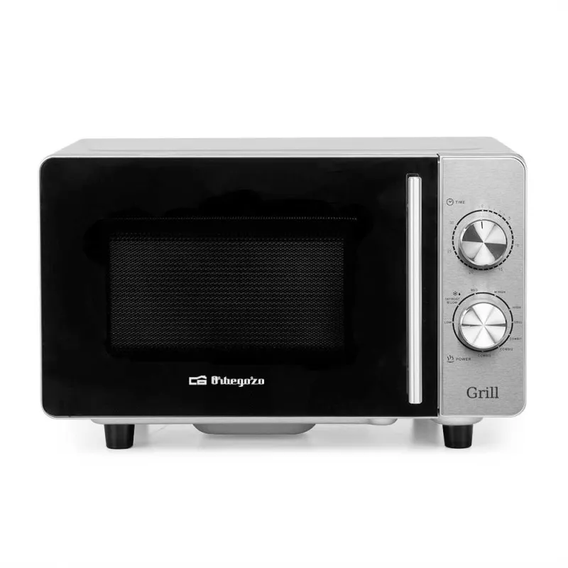 Microondas Orbegozo MIG 2047 CE 20 L grill inox sin plato color negro y acero inoxidable con diseño compacto y elegante